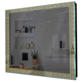 Specchio LED Quadrato | Controllo tramite interruttore a muro | Luce bianca calda - Reyze Serie Official Modello 1